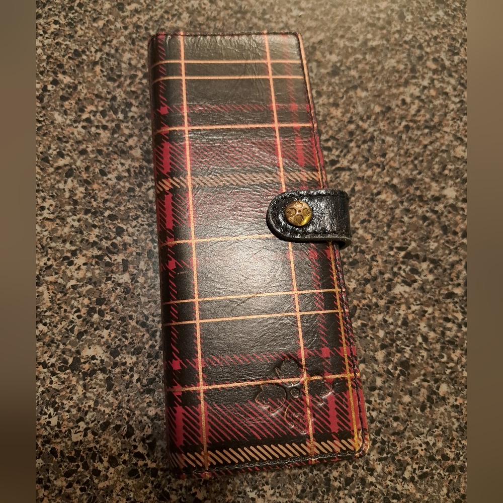 Patricia Nash Plaid Black and Red Womens Wallet